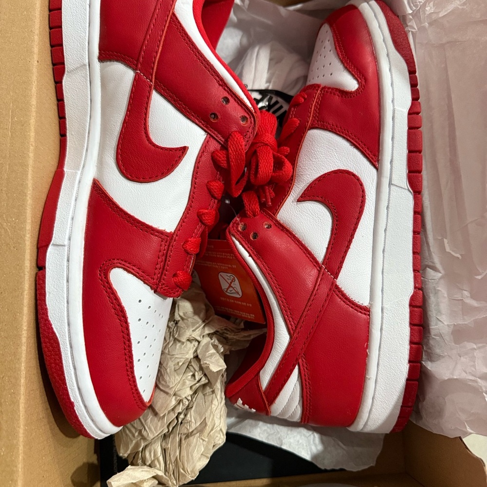 Nike Red and White Women's Sneakers